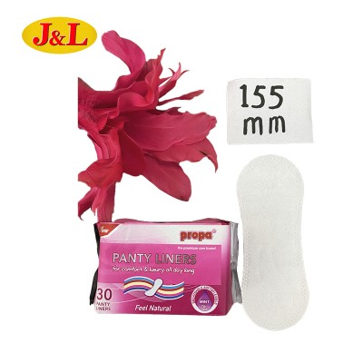 Disposable soft cotton feeling materials propa panty liner thicker extra absorption soft feeling pad extra thicker